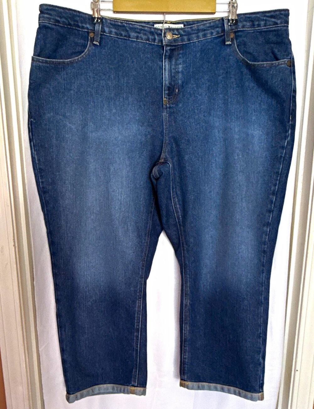 2004 Tommy Hilfiger "Woman" Hipster Cropped Jeans – Size 24W Y2K
